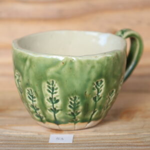 Ceramiczny kubek z lawendą